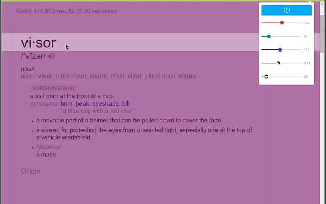 Visor chrome谷歌浏览器插件_扩展第2张截图
