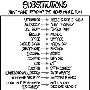 XKCD substitutions