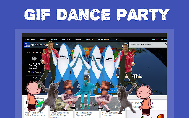 GIF Dance Party Extension chrome谷歌浏览器插件_扩展第1张截图
