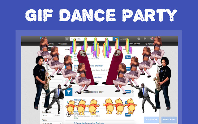 GIF Dance Party Extension chrome谷歌浏览器插件_扩展第2张截图
