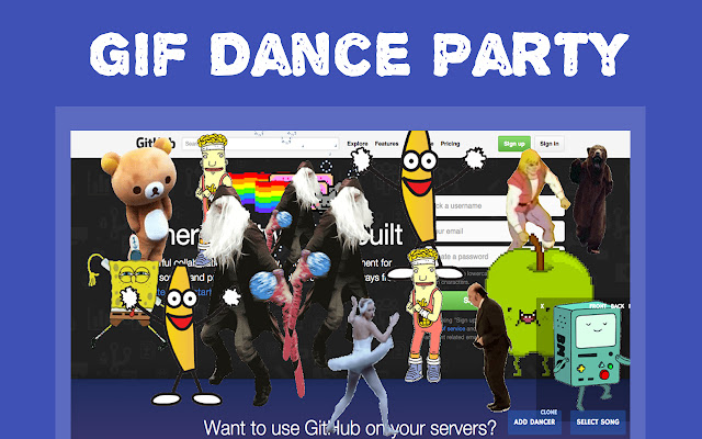 GIF Dance Party Extension chrome谷歌浏览器插件_扩展第3张截图