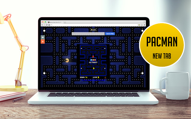 Pacman Game New Tab chrome谷歌浏览器插件_扩展第1张截图