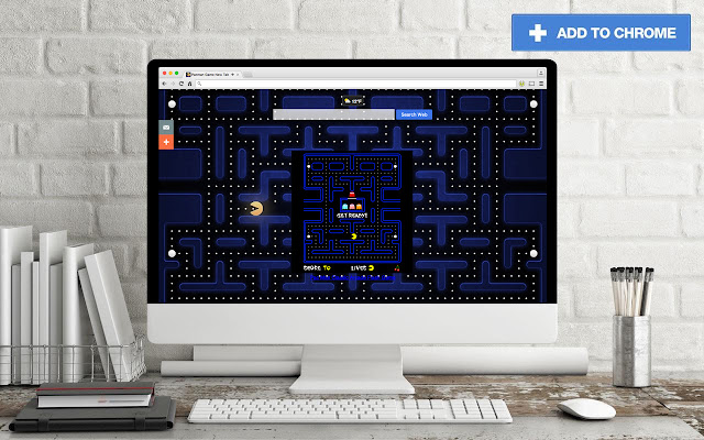 Pacman Game New Tab chrome谷歌浏览器插件_扩展第2张截图