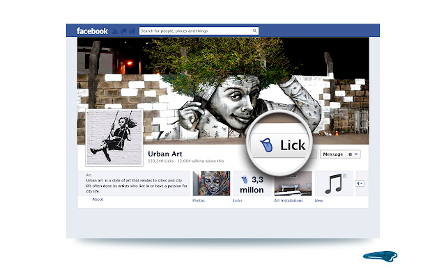 Lick is the new Like chrome谷歌浏览器插件_扩展第1张截图