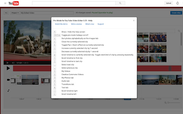 Pro Mode for YouTube Video Editor chrome谷歌浏览器插件_扩展第1张截图