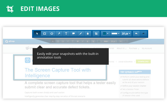 qSnap: Screen Capture, Screenshot, Annotation chrome谷歌浏览器插件_扩展第4张截图