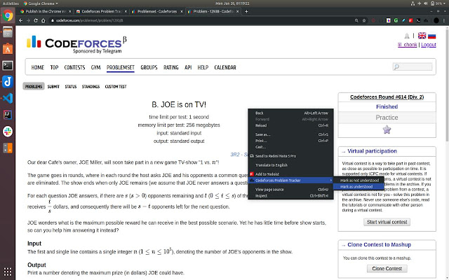 Codeforces Problem Tracker chrome谷歌浏览器插件_扩展第1张截图