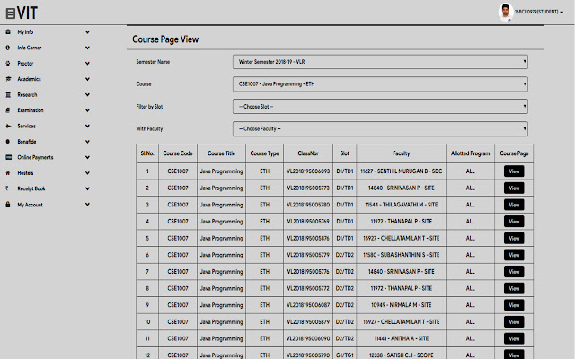 Enhancer for VIT Vellore Academics chrome谷歌浏览器插件_扩展第2张截图