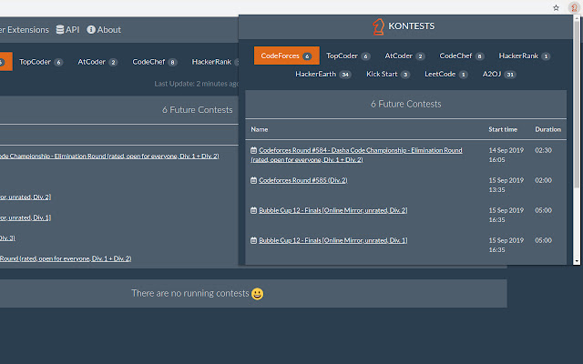 KONTESTS chrome谷歌浏览器插件_扩展第1张截图