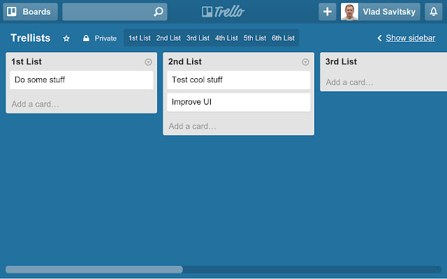 Trellists: Trello Lists Master chrome谷歌浏览器插件_扩展第1张截图