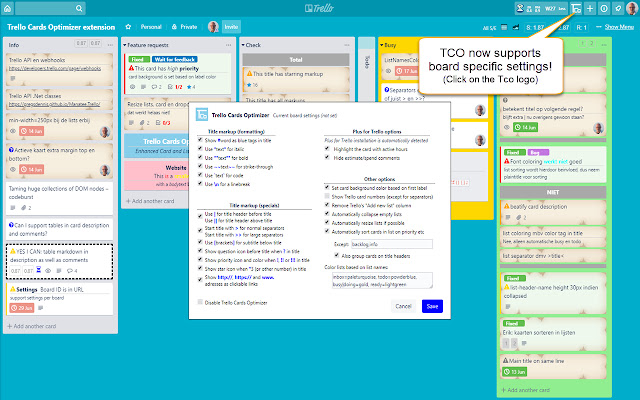Trello Cards Optimizer chrome谷歌浏览器插件_扩展第2张截图