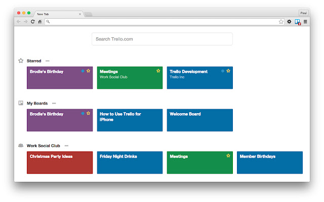 New Tab Page for Trello chrome谷歌浏览器插件_扩展第2张截图