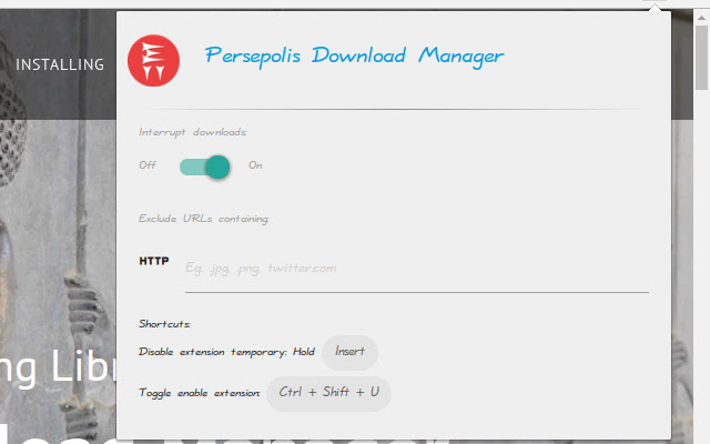 Persepolis Download Manager Integration chrome谷歌浏览器插件_扩展第4张截图