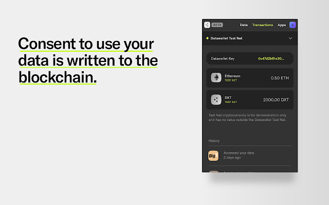 Datawallet 3.0 - Developer Edition chrome谷歌浏览器插件_扩展第4张截图