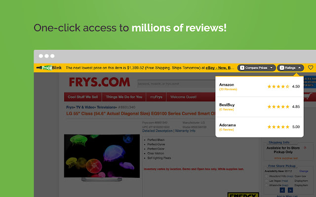 PriceBlink Lite - Coupons & Price Comparison chrome谷歌浏览器插件_扩展第3张截图