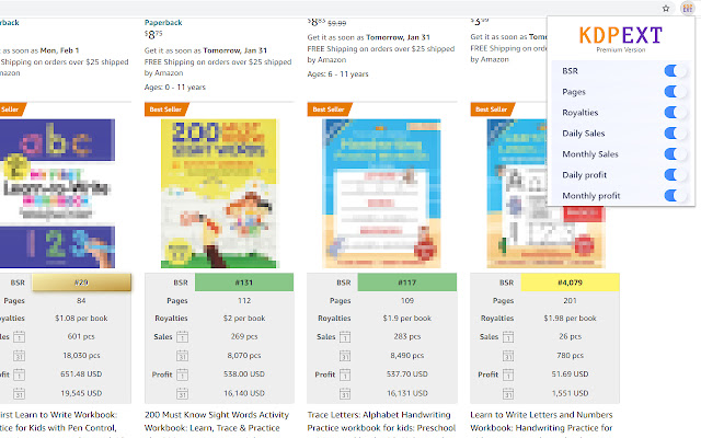 KDP Extension chrome谷歌浏览器插件_扩展第1张截图