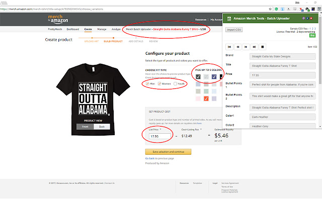 Amazon Merch Batch Uploader chrome谷歌浏览器插件_扩展第1张截图