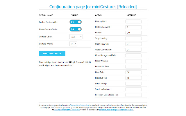 miniGestures [Reloaded] chrome谷歌浏览器插件_扩展第3张截图