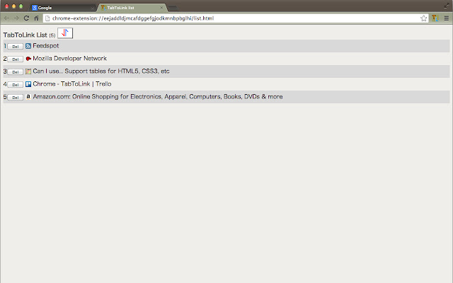 TabToLink chrome谷歌浏览器插件_扩展第2张截图