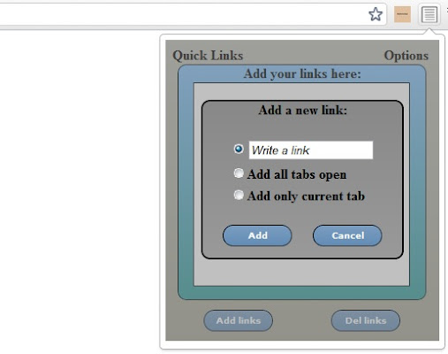 Quick Links chrome谷歌浏览器插件_扩展第3张截图
