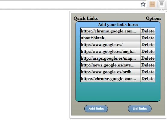 Quick Links chrome谷歌浏览器插件_扩展第4张截图