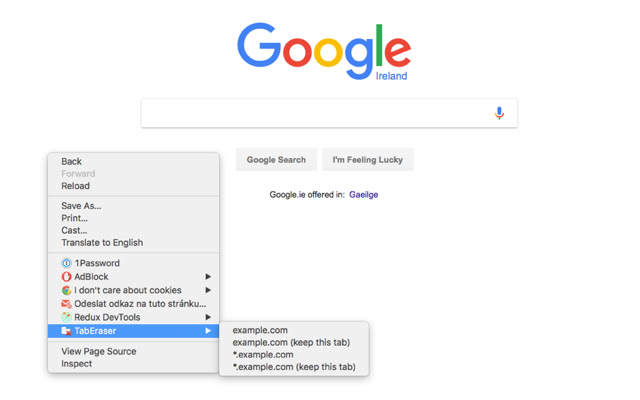 TabEraser chrome谷歌浏览器插件_扩展第1张截图