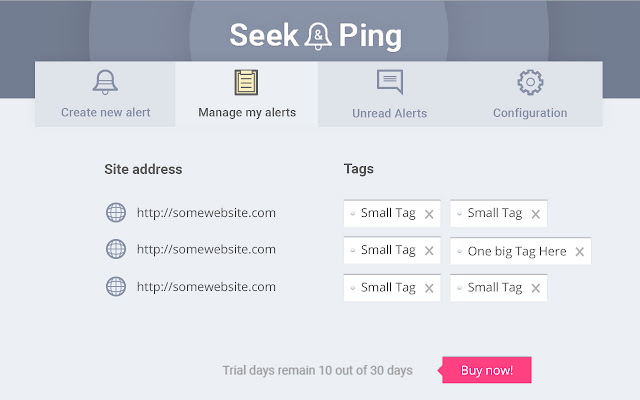 Seek & Ping chrome谷歌浏览器插件_扩展第2张截图