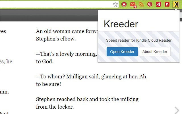 Kreeder - speed reader for Kindle chrome谷歌浏览器插件_扩展第2张截图