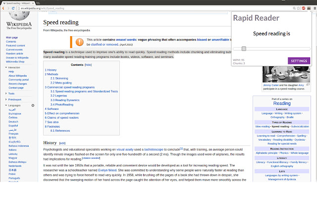 Rapid Reader chrome谷歌浏览器插件_扩展第2张截图