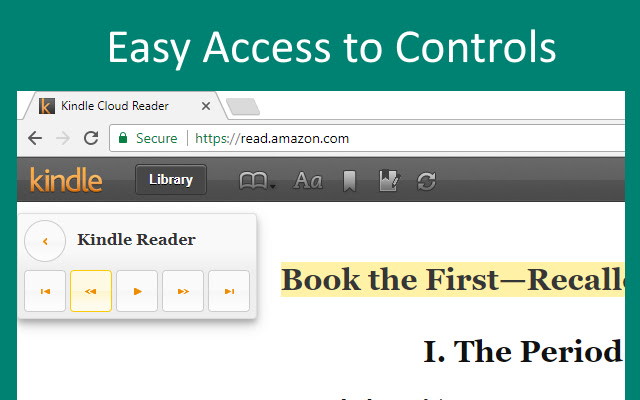 TTS Reader: Speak Kindle Books Aloud chrome谷歌浏览器插件_扩展第1张截图