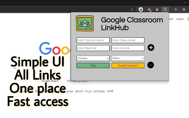 Google Classroom LinkHub chrome谷歌浏览器插件_扩展第1张截图