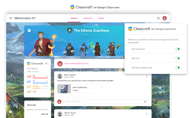 Classcraft for Google Classroom chrome谷歌浏览器插件_扩展第2张截图