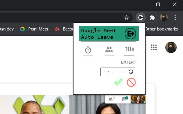 Google Meet Auto Leave chrome谷歌浏览器插件_扩展第4张截图