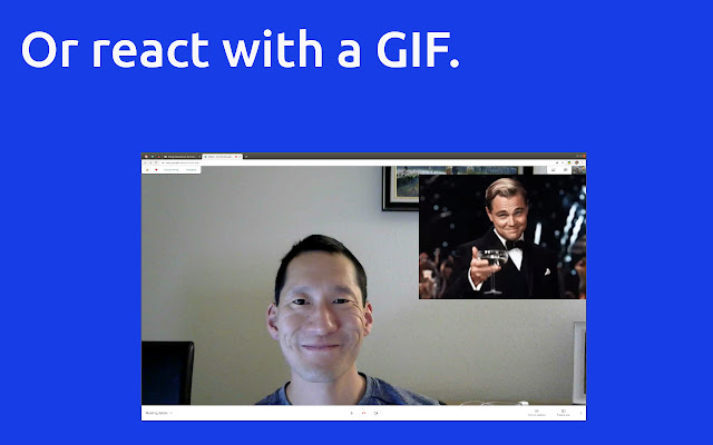 React: Emoji, GIFs & Filters for Google Meet chrome谷歌浏览器插件_扩展第2张截图
