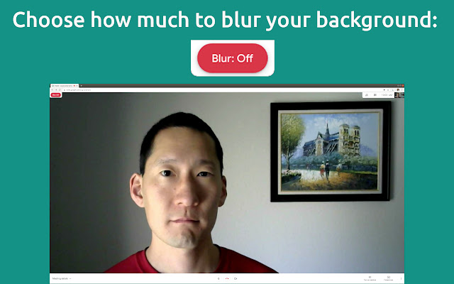 Background blur for Google Meet chrome谷歌浏览器插件_扩展第2张截图