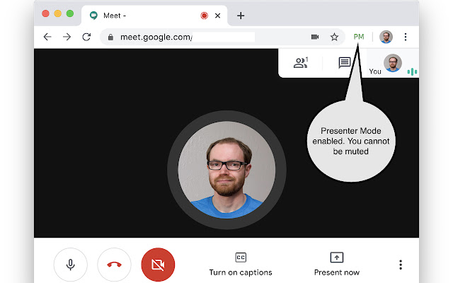 Google Meet Presenter Mode chrome谷歌浏览器插件_扩展第1张截图