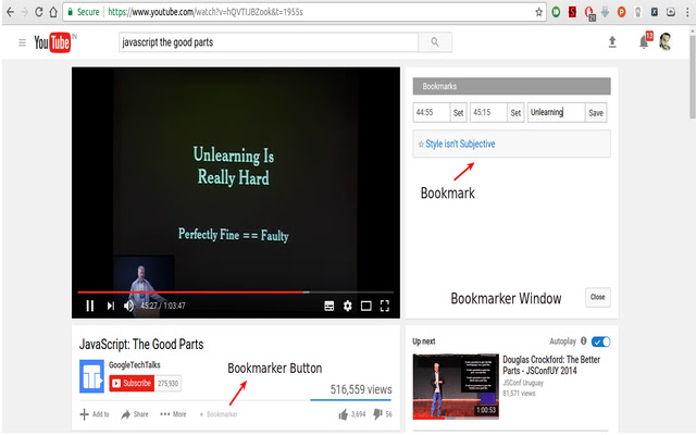 Youtube Bookmarker chrome谷歌浏览器插件_扩展第1张截图