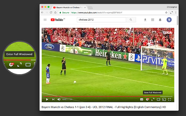 YouTube Full Windowed chrome谷歌浏览器插件_扩展第1张截图