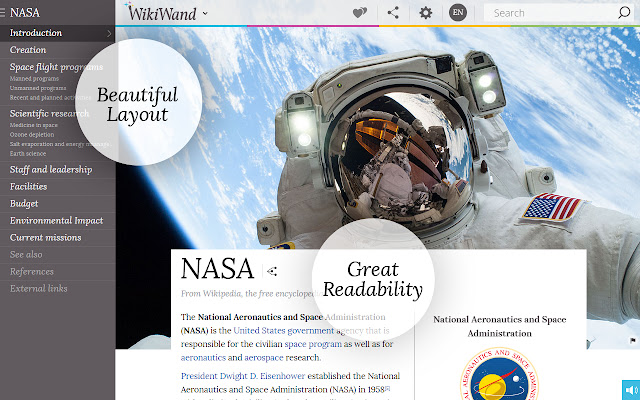 Wikiwand: Wikipedia Modernized chrome谷歌浏览器插件_扩展第1张截图