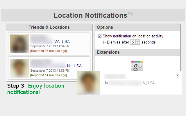 Location Notifications (Ex) chrome谷歌浏览器插件_扩展第3张截图