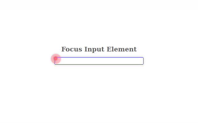 Focus input element chrome谷歌浏览器插件_扩展第1张截图
