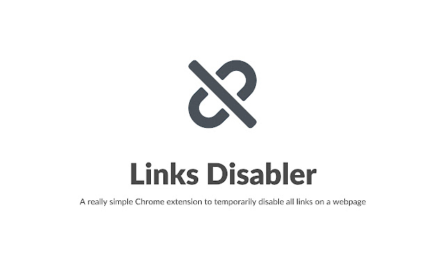 Links Disabler chrome谷歌浏览器插件_扩展第1张截图