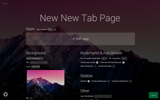 New New Tab Page chrome谷歌浏览器插件_扩展第4张截图