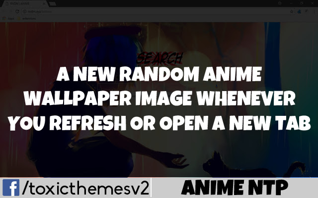 Anime Random HD Wallpapers New Tab Theme chrome谷歌浏览器插件_扩展第3张截图