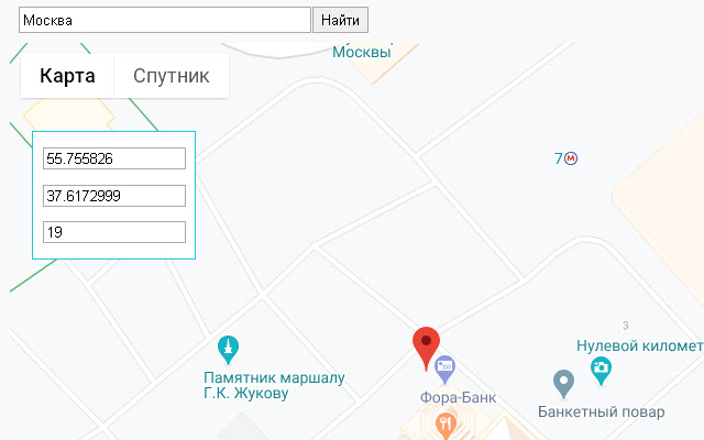 Определение координат на карте chrome谷歌浏览器插件_扩展第1张截图