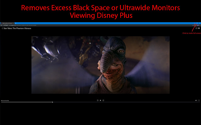 Disney Plus Ultrawide Fullscreen Support chrome谷歌浏览器插件_扩展第1张截图