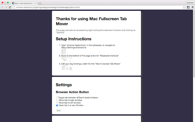 Mac Fullscreen Tab Mover chrome谷歌浏览器插件_扩展第1张截图