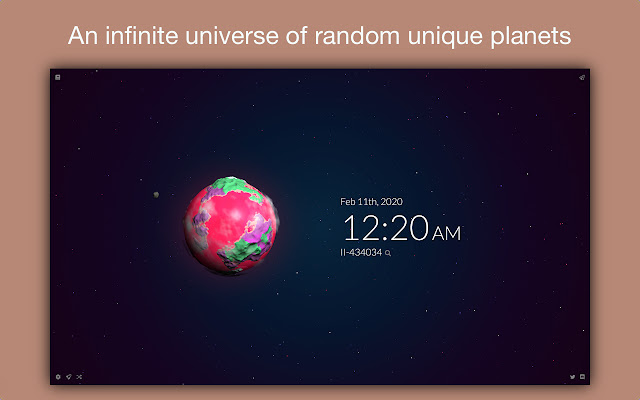 Tabiverse: Space & Planets in New Tab chrome谷歌浏览器插件_扩展第2张截图