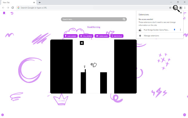 Pixel Bridge Builder Game New Tab chrome谷歌浏览器插件_扩展第1张截图