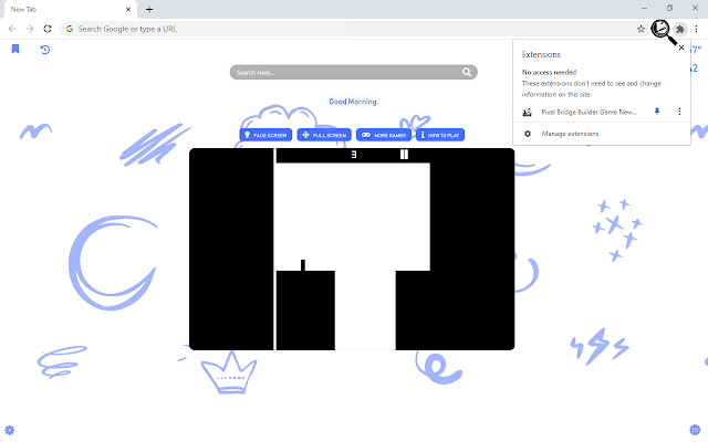 Pixel Bridge Builder Game New Tab chrome谷歌浏览器插件_扩展第4张截图